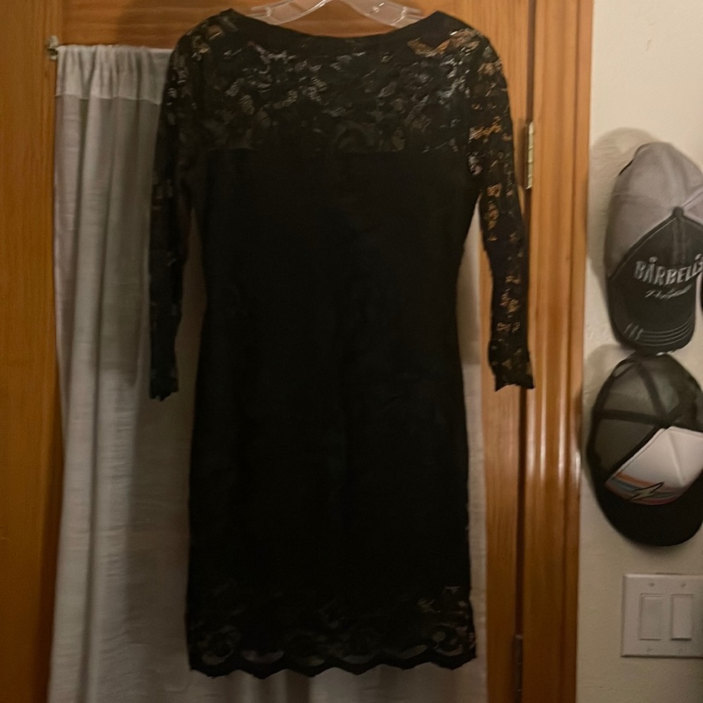 Black mini dress